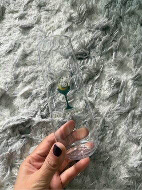 Epic Universes Green Stem Champagne Flute with Logo - Home Dining